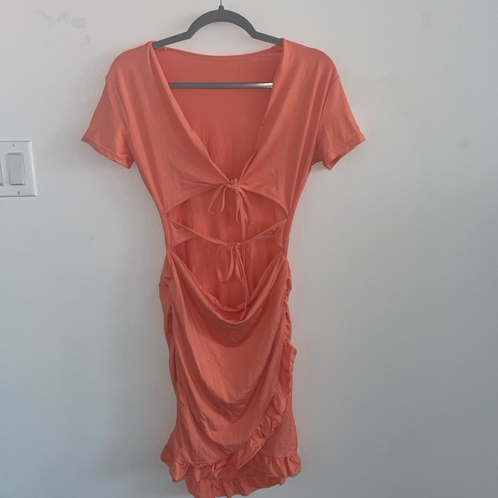 ORANGE MINI DRESS